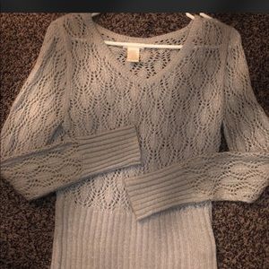 Grey/silver croquet sweater!!!